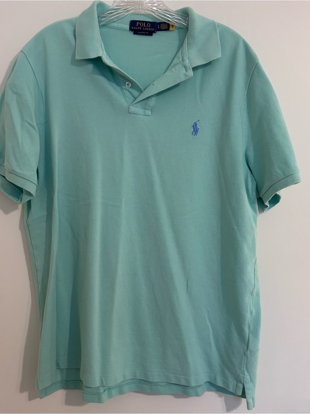 Polo by Ralph Lauren Mint Green Short-Sleeve Polo with Blue Pony